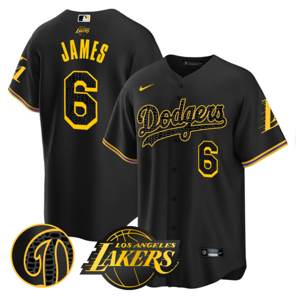 Men's Dodgers Cool Base Mamba Jersey V2 - All Stitched - Image 46