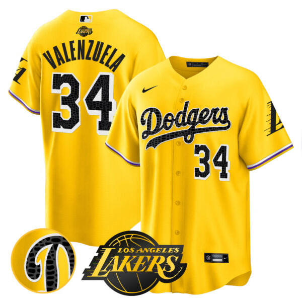 Men's Dodgers Cool Base Mamba Jersey - All Stitched - Image 29