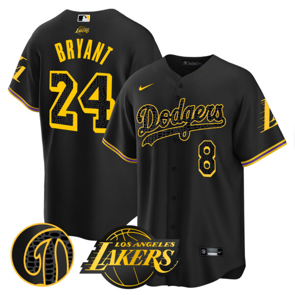 Men's Dodgers Cool Base Mamba Jersey V2 - All Stitched - Image 41