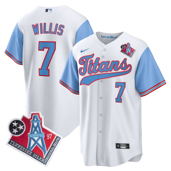 Men's Titans 1997 Throwback Limited Cool Base Jersey - All Stitched - Image 45