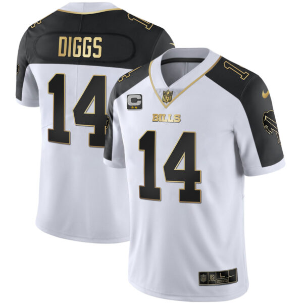Men's Bills Alternate Vapor Black Gold & Black Inverted Limited - All Stitched - Image 10