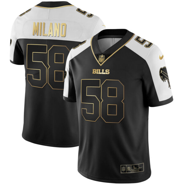 Men's Bills Alternate Vapor Black Gold & Black Inverted Limited - All Stitched - Image 5