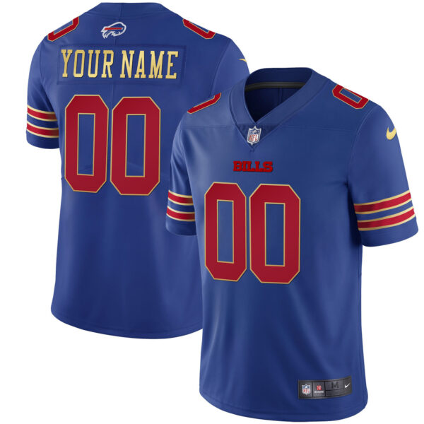 Bills Gold and Split Custom Name and Number - All Stitched - Image 12