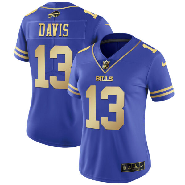 Women's Bills Black Red Vapor Jersey - All Stitched - Image 15