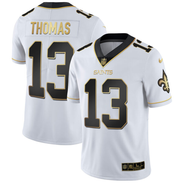 New Orleans Saints Vapor Untouchable White Gold Limited Player Jersey - All Stitched - Image 7