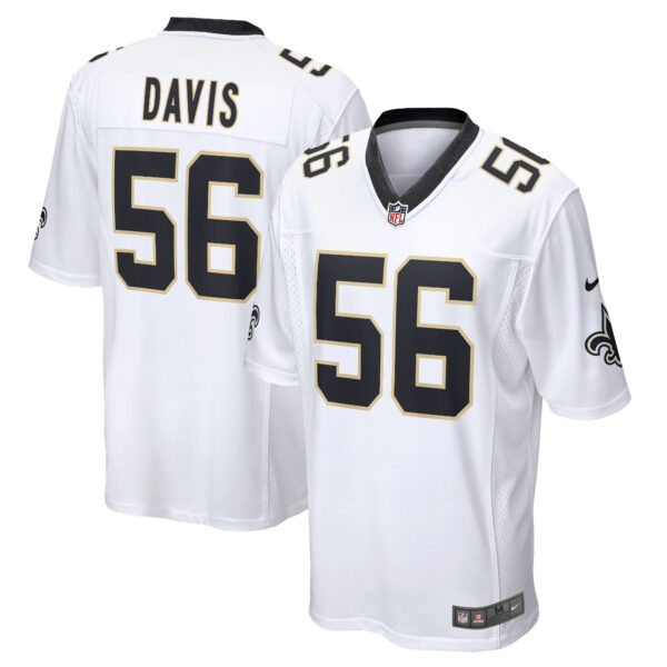 Men's #56 Demario Davis New Orleans Saints Jersey - All Stitched - Image 2