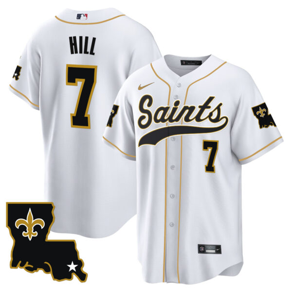 Men's Saints 1987 Legacy Cool Base Jersey - All Stitched - Image 18