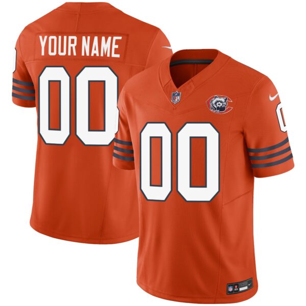 Bears Throwback Vapor Custom Jersey - All Stitched - Image 4