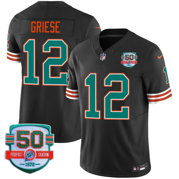 Men's Dolphins Throwback Vapor Jersey - All Stitched - Image 31