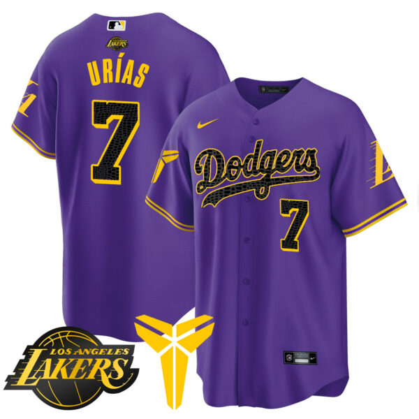 Youth's Dodgers Cool Base Mamba Jersey V2 - All Stitched - Image 36