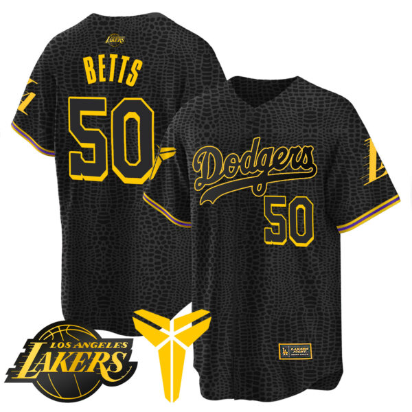 Youth's Dodgers Cool Base Mamba Jersey V2 - All Stitched - Image 2