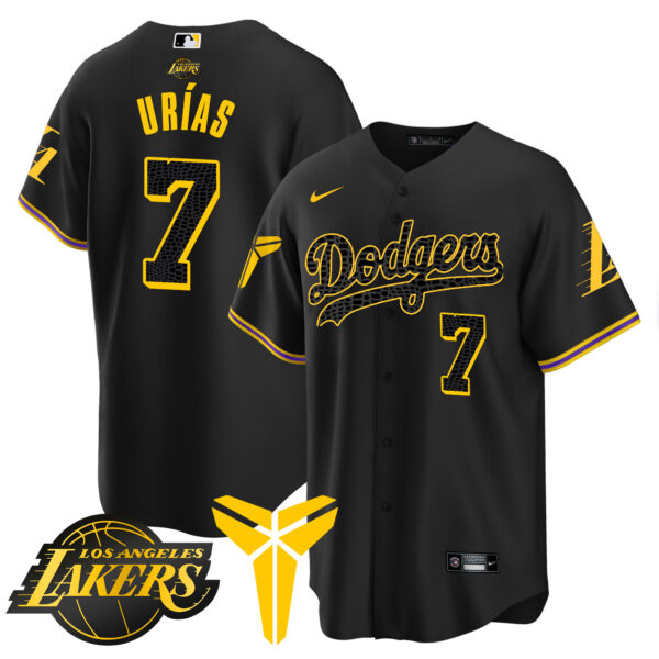 Youth's Dodgers Cool Base Mamba Jersey V2 - All Stitched - Image 44