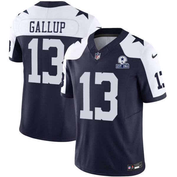 Men's Cowboys Throwback Limited Vapor Jersey V2 - All Stitched - Image 12