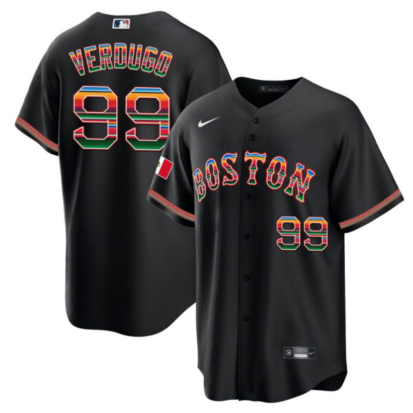 Alex Verdugo Boston Red Sox Mexico Hispanic Jersey - All Stitched