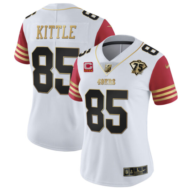 Women's 49ers 2023 Vapor Gold Limited Jersey - All Stitched - Image 54