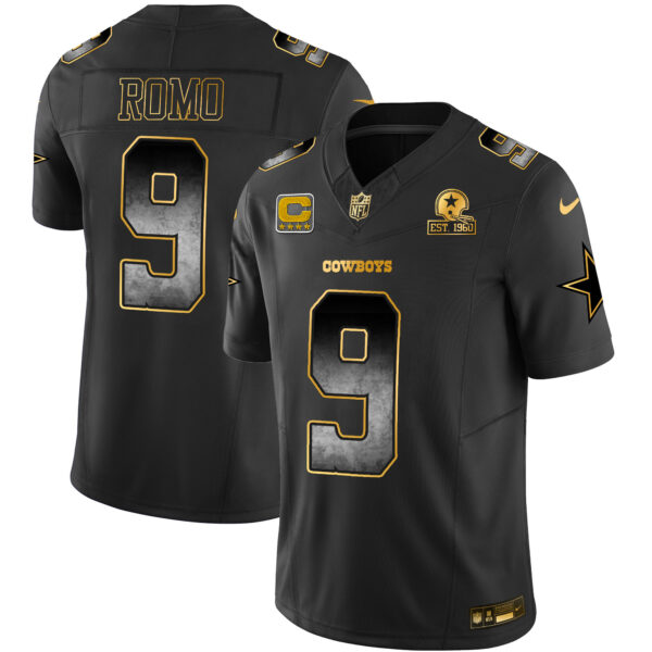Men's Cowboys Arch Smoke Vapor Jersey - All Stitched - Image 11