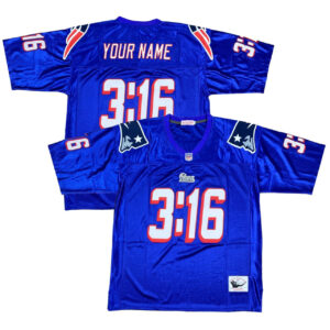 New England Patriots 3:16 Custom Jersey - All Stitched