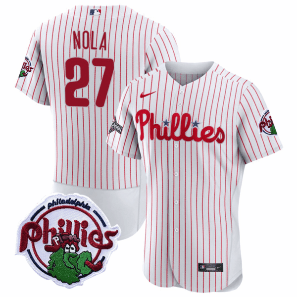 Men's Philadelphia Phillies 2023 Postseason Patch Jersey - All Stitched - Image 11