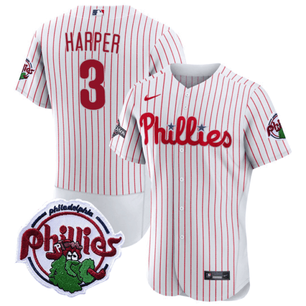 Men's Philadelphia Phillies 2023 Postseason Patch Jersey - All Stitched - Image 10