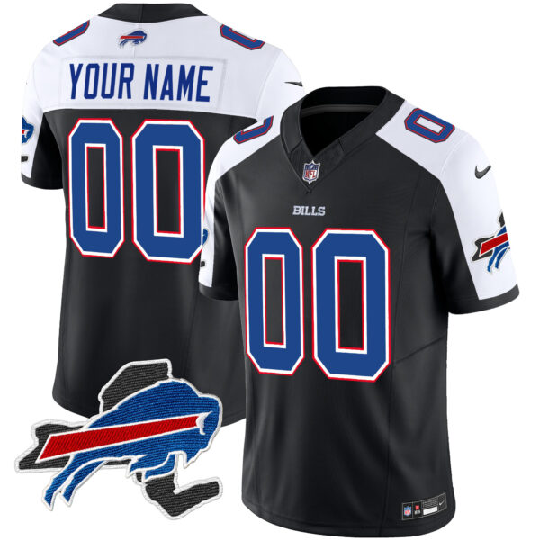Bills New York Patch Vapor Limited Custom Jersey - All Stitched - Image 2