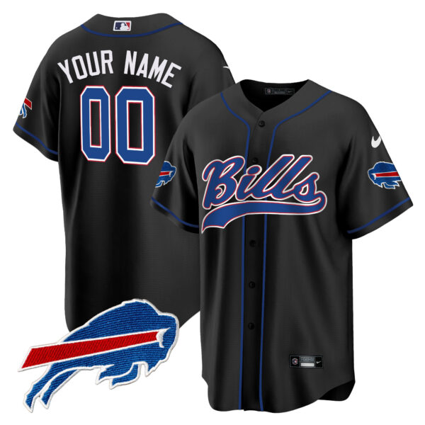 Buffalo Bills Baseball Custom Jersey - All Stitched - Image 4
