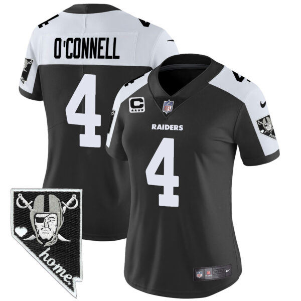 Women's Raiders Nevada Home Patch Vapor Jersey - All Stitched - Image 7