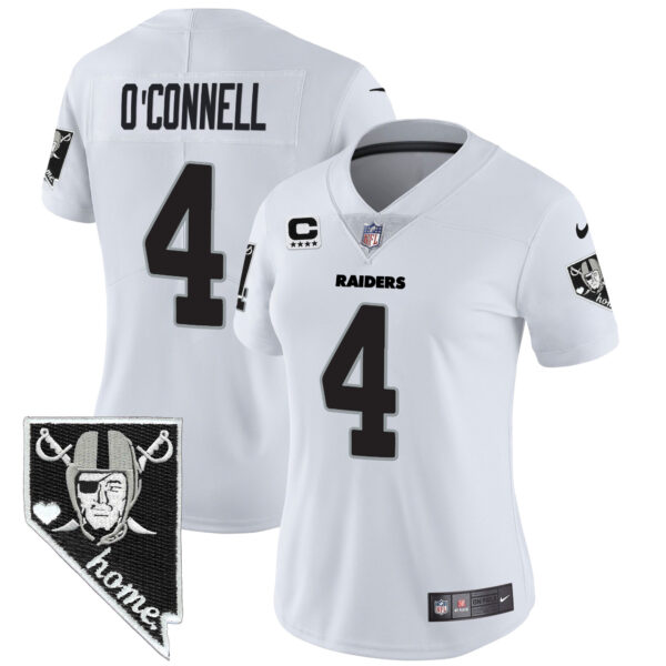 Women's Raiders Nevada Home Patch Vapor Jersey - All Stitched - Image 23