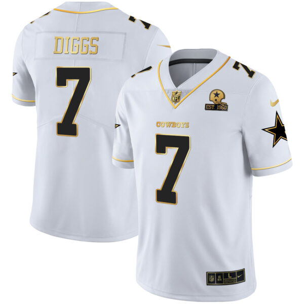 Men's Cowboys Gold & Split Vapor Est 1960 Patch Jersey - All Stitched - Image 21