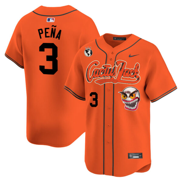 Men's Houston Astros Cactus Jack Vapor Premier Limited Jersey - Stitched - Image 30