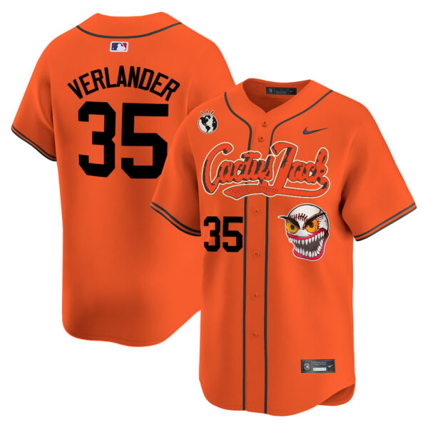 Men's Houston Astros Cactus Jack Vapor Premier Limited Jersey - Stitched - Image 34
