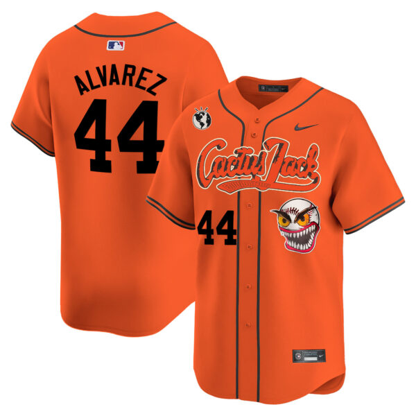 Men's Houston Astros Cactus Jack Vapor Premier Limited Jersey - Stitched - Image 33