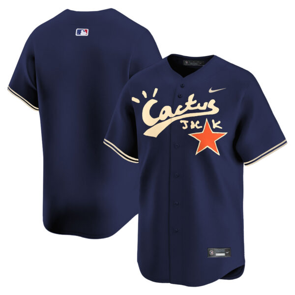Men's Houston Astros Cactus Jack Vapor Premier Limited Jersey V2 - Stitched - Image 45
