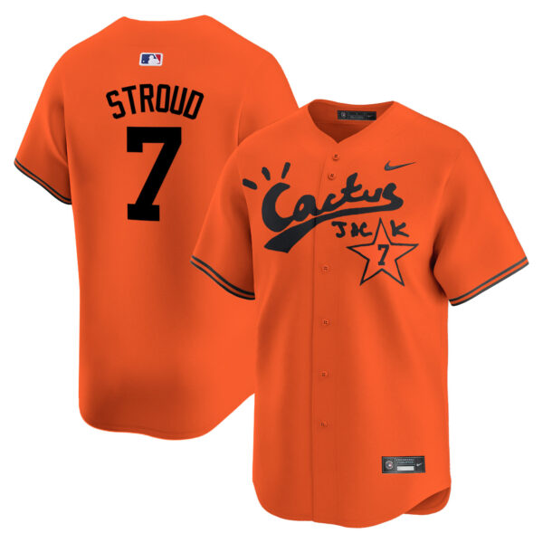 Men's Houston Astros Cactus Jack Vapor Premier Limited Jersey V2 - Stitched - Image 28