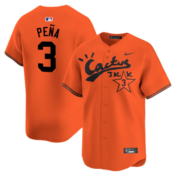 Men's Houston Astros Cactus Jack Vapor Premier Limited Jersey V2 - Stitched - Image 30