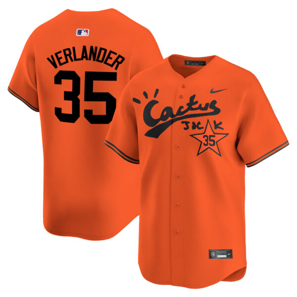 Men's Houston Astros Cactus Jack Vapor Premier Limited Jersey V2 - Stitched - Image 34