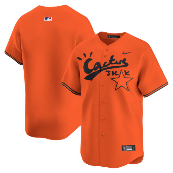 Men's Houston Astros Cactus Jack Vapor Premier Limited Jersey V2 - Stitched - Image 36