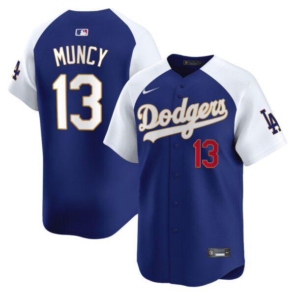 Men's Los Angeles Dodgers Gold Trim Vapor Premier Limited Jersey - All Stitched - Image 37