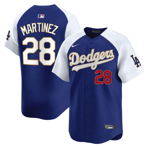 Men's Los Angeles Dodgers Gold Trim Vapor Premier Limited Jersey - All Stitched - Image 36