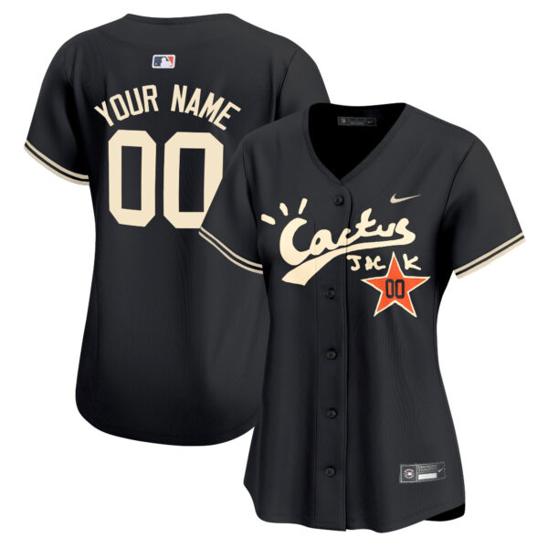 Houston Astros Cactus Jack Vapor Premier Limited Custom Jersey V2 - Stitched - Image 8