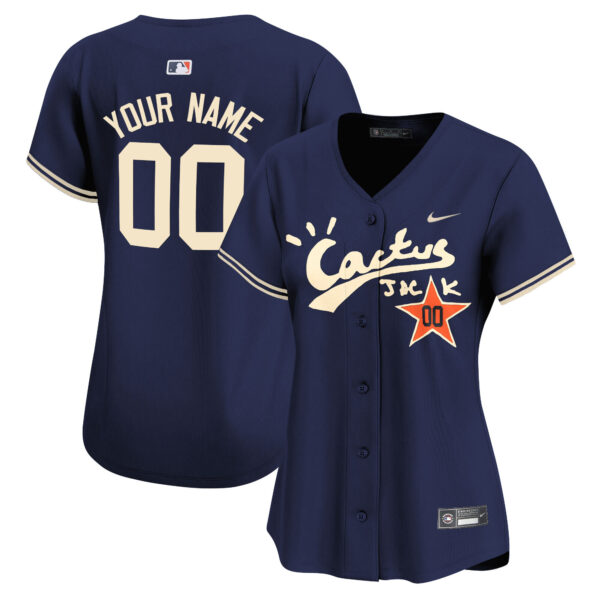 Houston Astros Cactus Jack Vapor Premier Limited Custom Jersey V2 - Stitched - Image 10