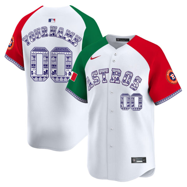 Houston Astros Mexico Vapor Premier Limited Custom Jersey V2 - All Stitched - Image 6