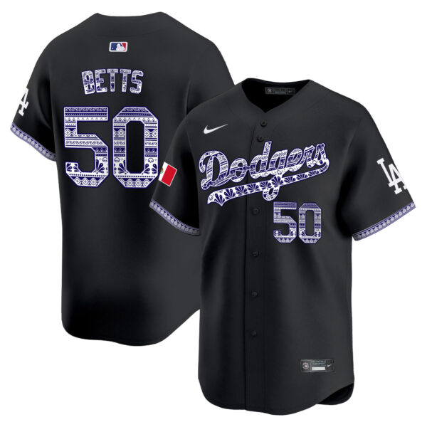 Men's Los Angeles Dodgers Mexico Vapor Premier Limited Jersey V3 - All Stitched - Image 11