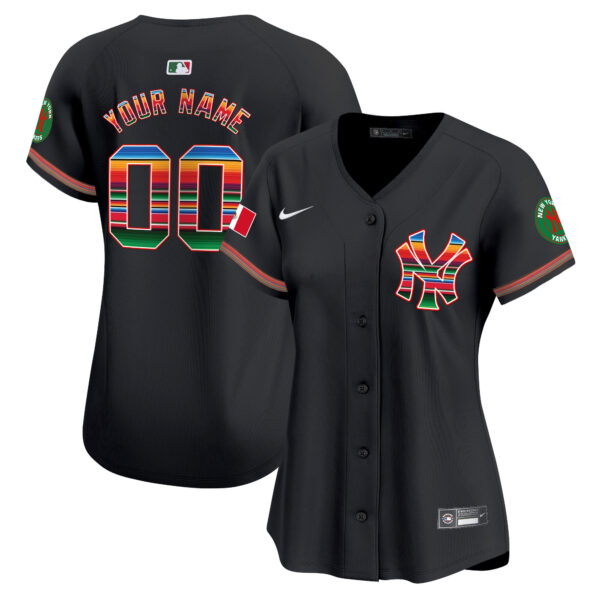 New York Yankees Mexico Vapor Premier Limited Custom Jersey - All Stitched - Image 8