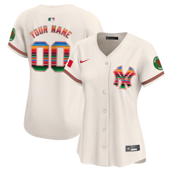 New York Yankees Mexico Vapor Premier Limited Custom Jersey - All Stitched - Image 9