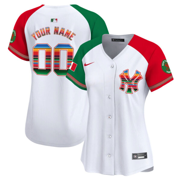 New York Yankees Mexico Vapor Premier Limited Custom Jersey - All Stitched - Image 12