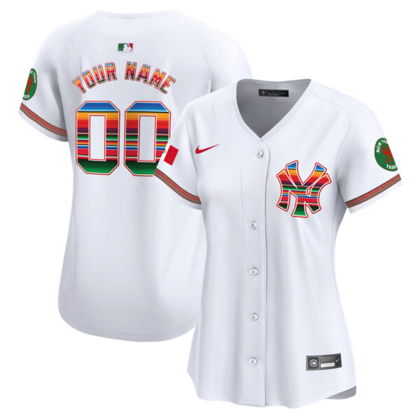 New York Yankees Mexico Vapor Premier Limited Custom Jersey - All Stitched - Image 7