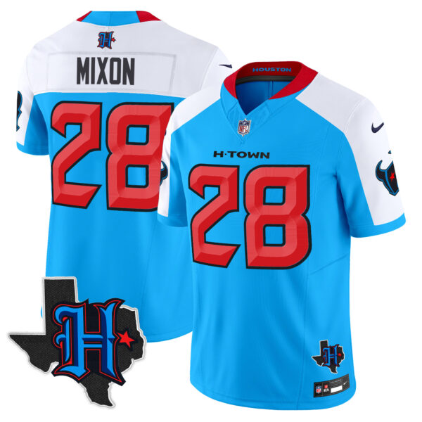 Men's Houston Texans 2025 Texas Patch Vapor Limited Jersey V2 - All Stitched - Image 42