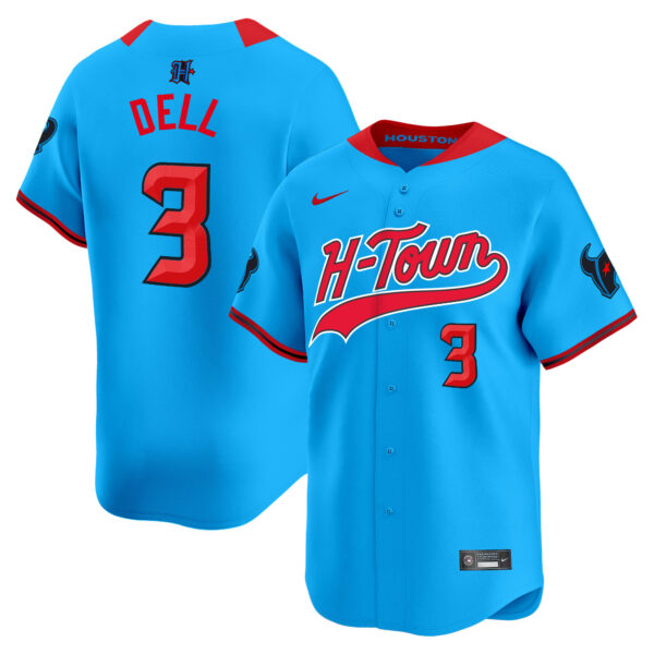 Men's Houston Texans 2024 Baseball Jersey V2 - All Stitched - Image 4