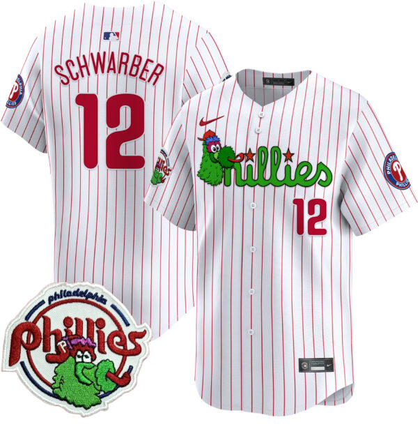 Men's Phillies Phanatic Patch Vapor Premier Limited Jersey V3 - All Stitched - Image 40