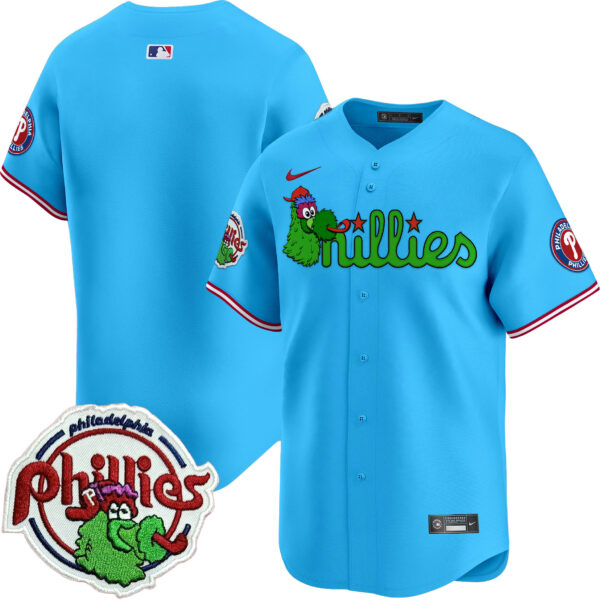 Men's Phillies Phanatic Patch Vapor Premier Limited Jersey V3 - All Stitched - Image 62